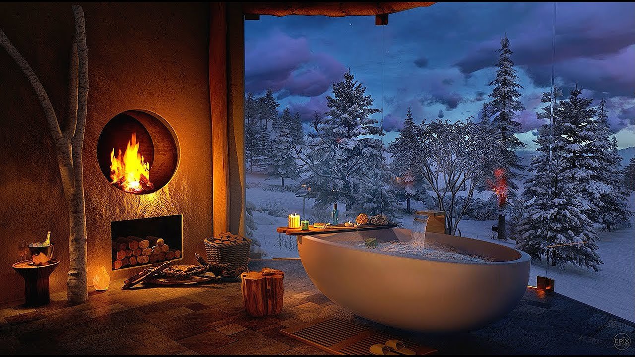 Relaxing Winter Bath