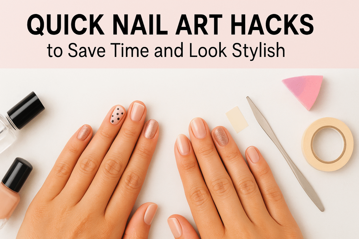 DIY quick nail art hacks for stylish nails at home