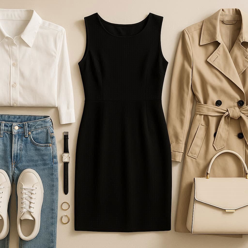 Wardrobe Essentials Every Woman Should Own in 2025 Wardrobe essentials for women in 2025 flat-lay fashion blog banner